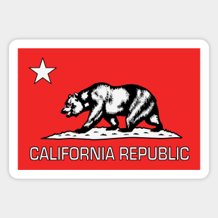 California Republic State Flag in Bas Relief Magnet